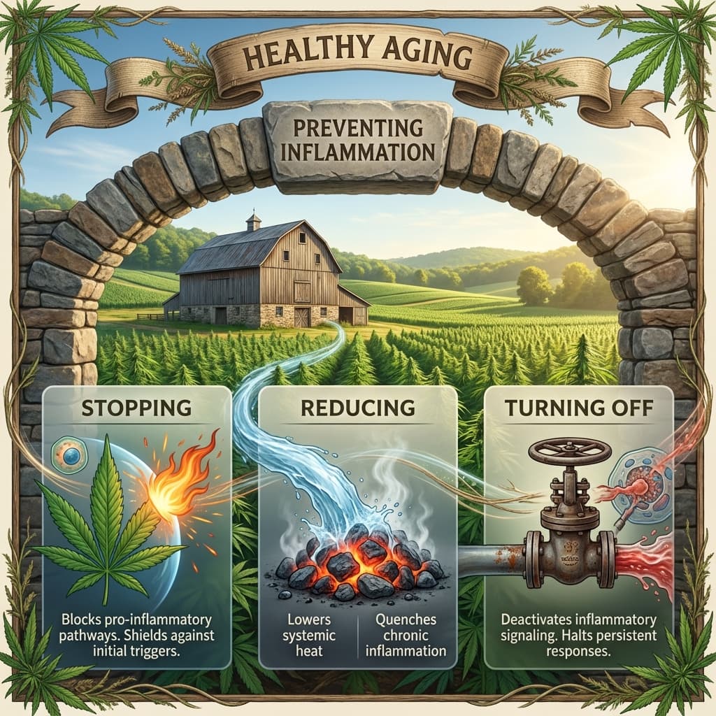 Preventing Inflammation: The Keystone of Healthy Aging. Stopping, Reducing, and Shutting Down Inflammation.